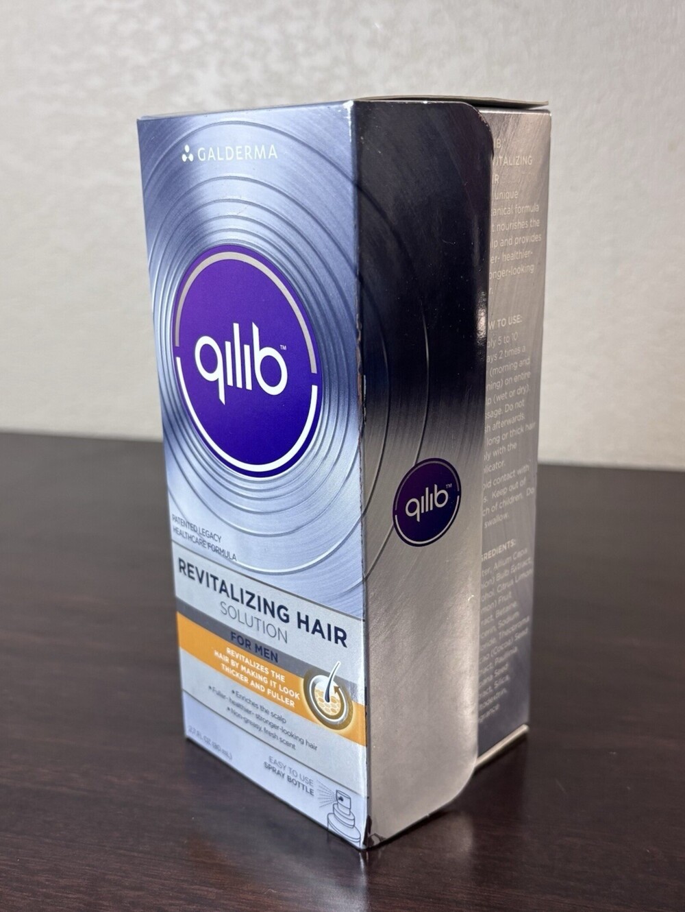 New qilib Revitalizing Hair Solution Men Fuller Stronger Fresh Scent 2.7 oz